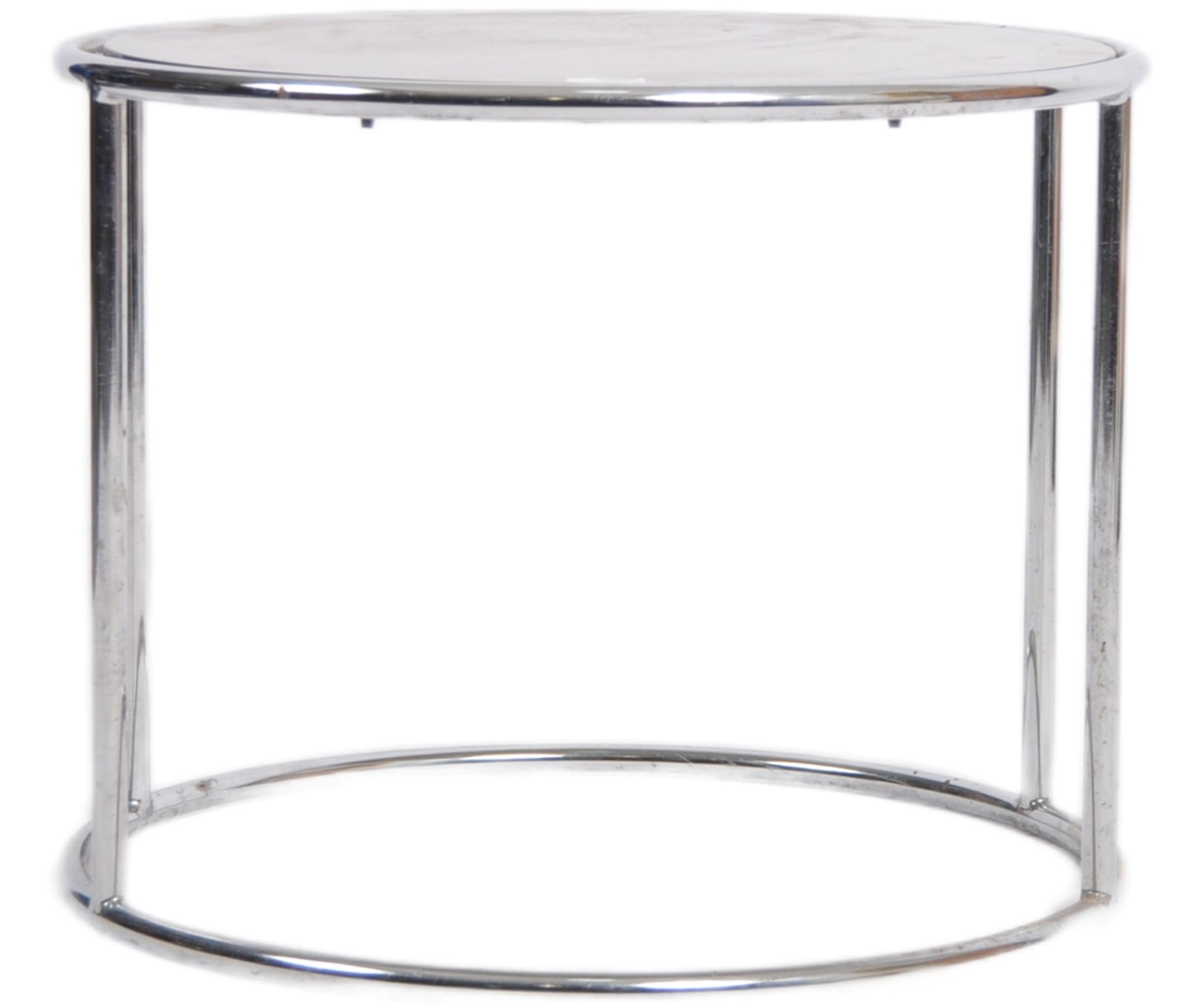 1970s CHROME & SMOKED GLASS COFFEE TABLE