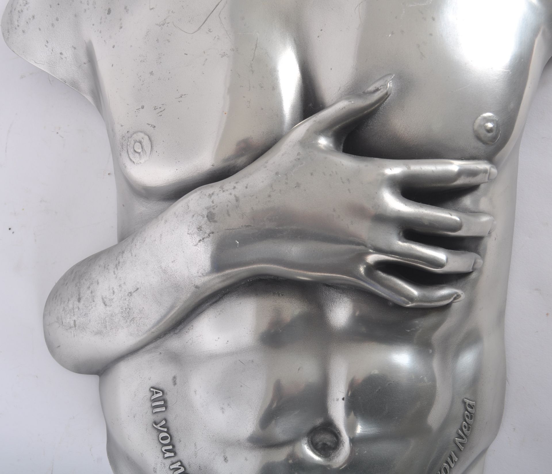 COMPULSION GALLERY - PEWTER TORSO WITH NOTATION - Image 3 of 10