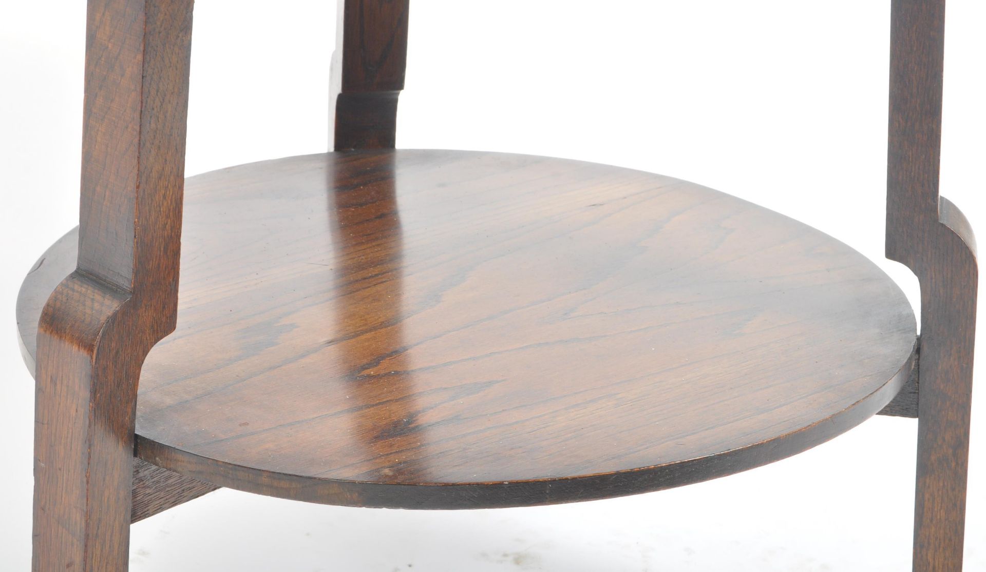 20TH CENTURY ART DECO OAK TWO TIER COFFEE TABLE - Bild 4 aus 4