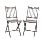 MICHAEL THONET - MATCHING PAIR OF BENTWOOD FOLDING CHAIRS