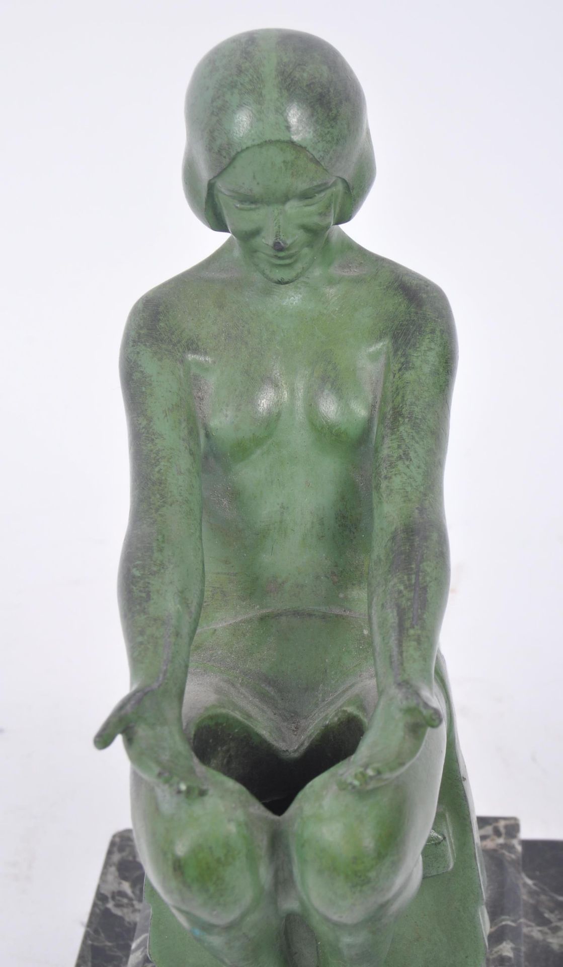 M. LE VERRIER - FRENCH ART DECO FEMALE SCULPTURE / LAMP - Image 5 of 7