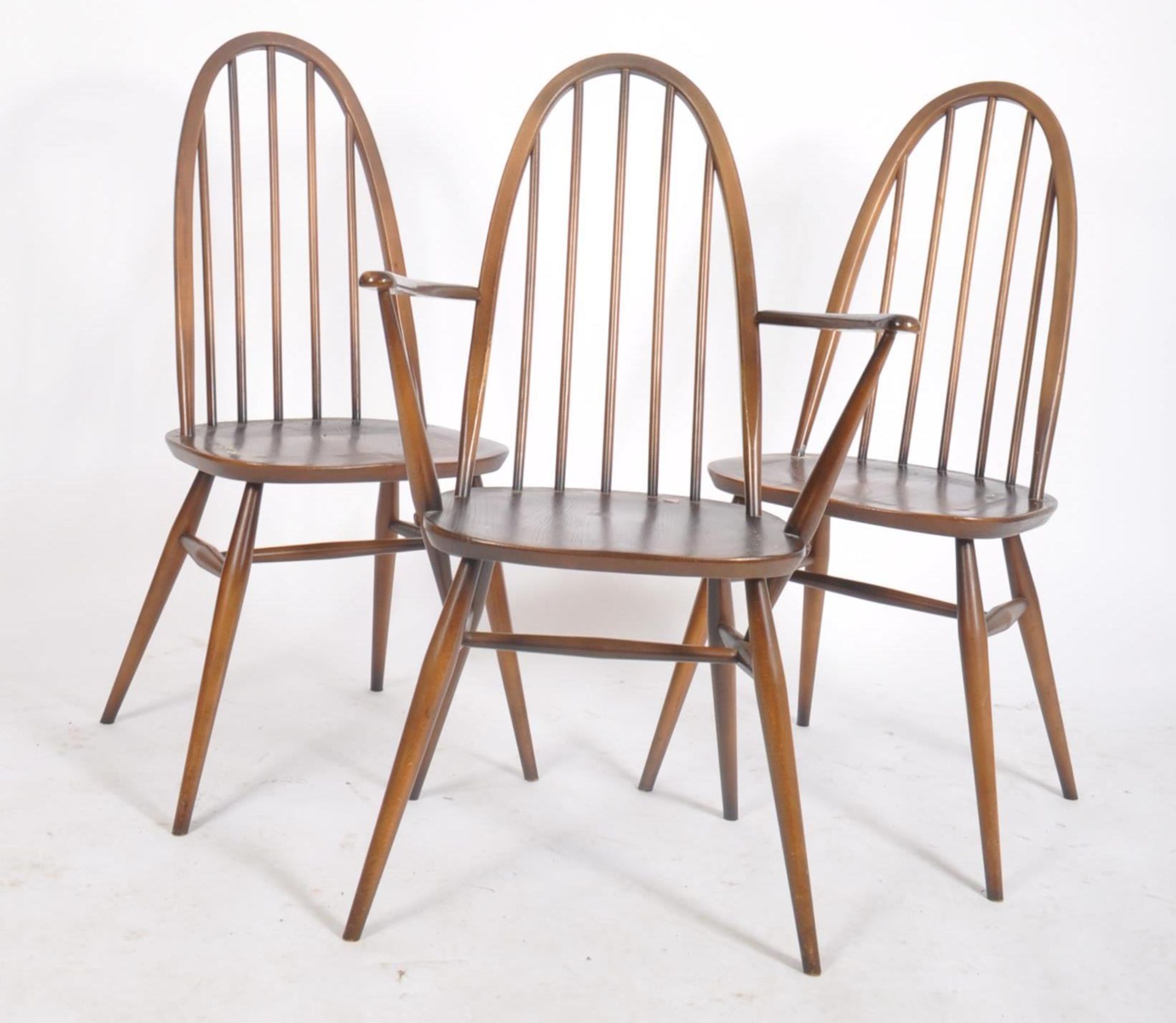 ERCOL - MID CENTURY DINING TABLE AND SIX DINING CHAIRS - Bild 7 aus 13