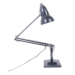 HERBERT TERRY - MIDCENTURY BLACK ANGLEPOISE DESK LAMP