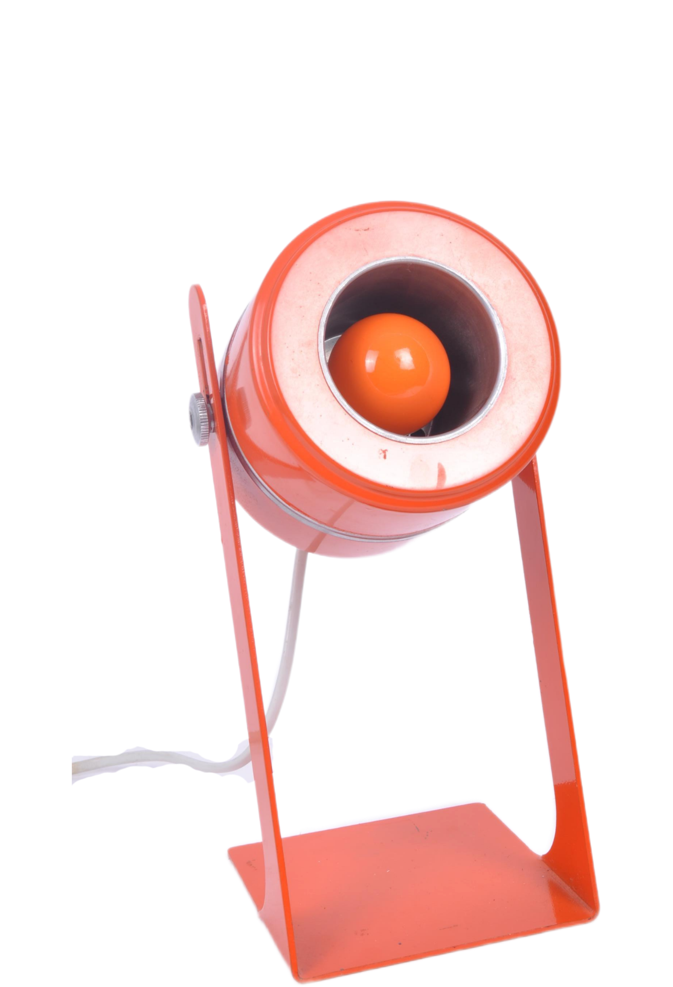 FLP 1970's ORANGE EYEBALL TABLE LAMP