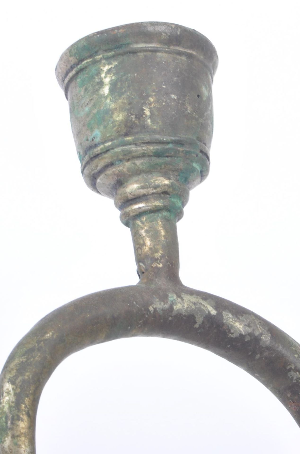 EARLY 20TH CENTURY ASIAN SILVERPLATED CANDLESTICK - Image 4 of 9