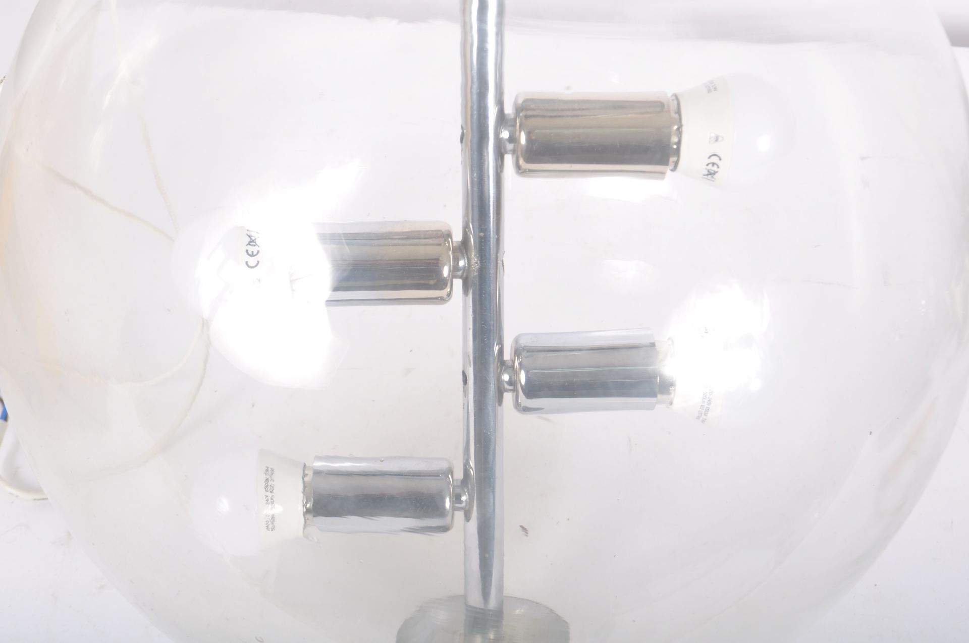 LARGE CONTEMPORARY GLOBE GLASS HANGING CEILING LIGHT - Bild 4 aus 6