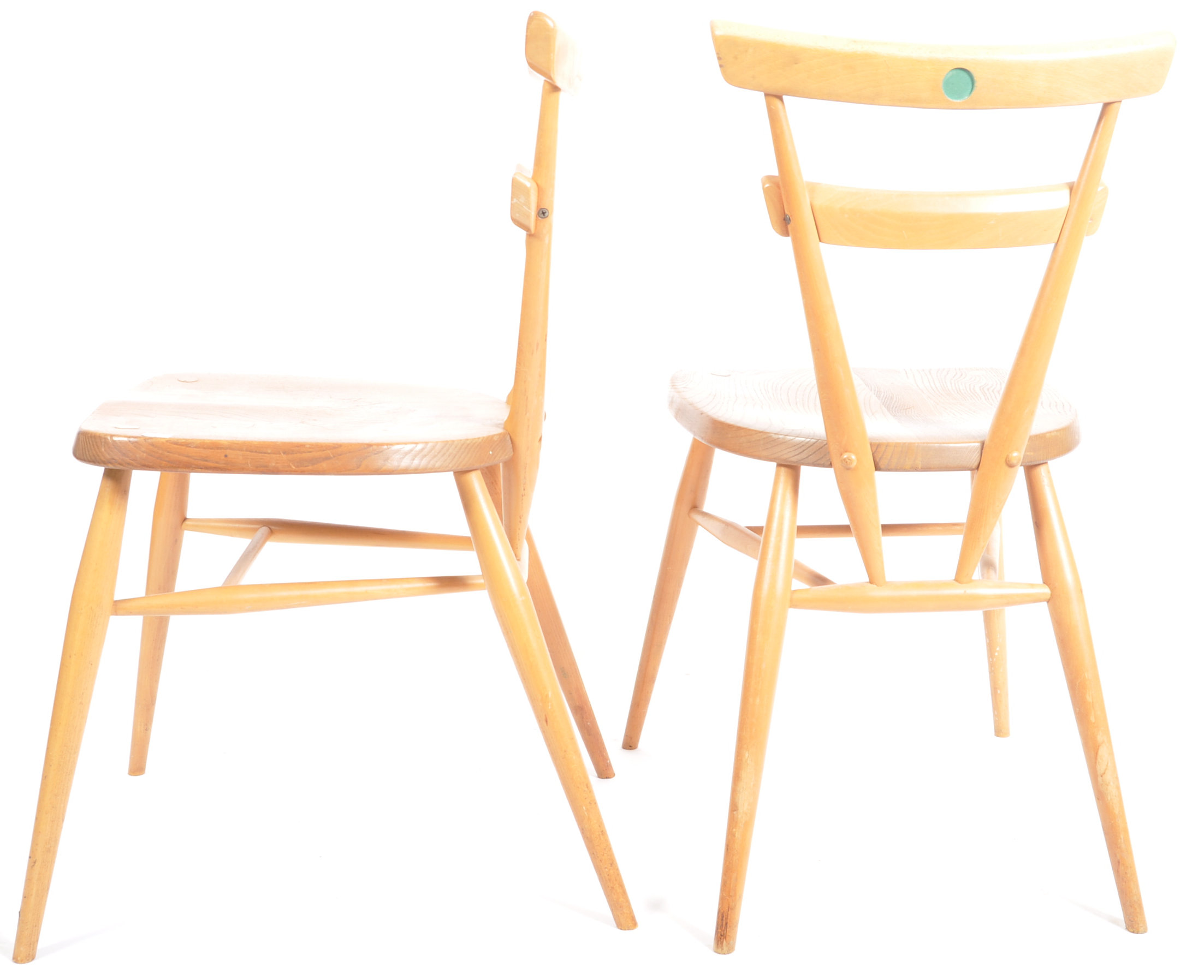 LUCIAN ERCOL FOR ERCOL - DOT - SET OF FOUR STACKING CHAIRS - Image 5 of 7