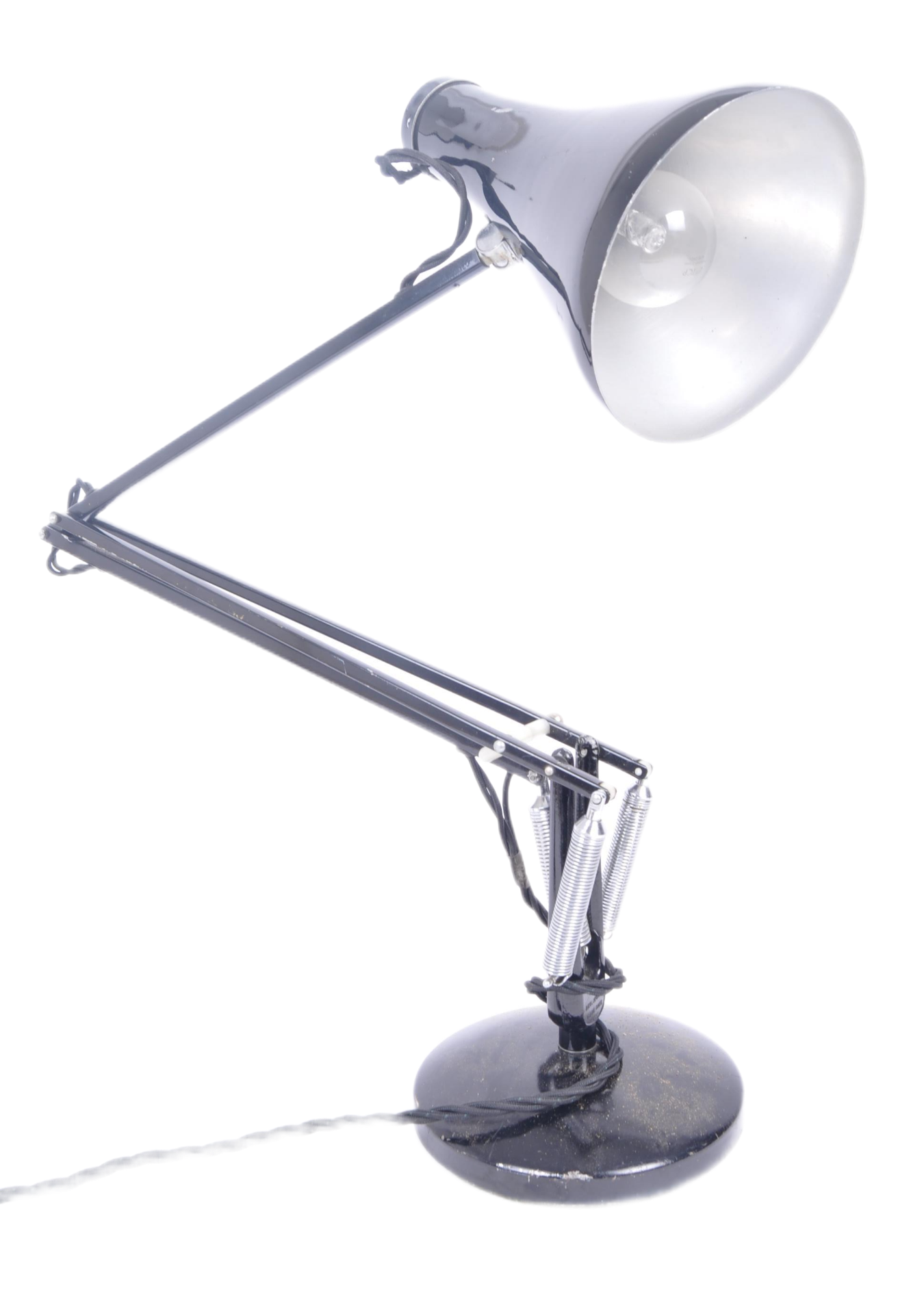 HERBERT TERRY - MID CENTURY BLACK ANGLEPOISE DESK LAMP