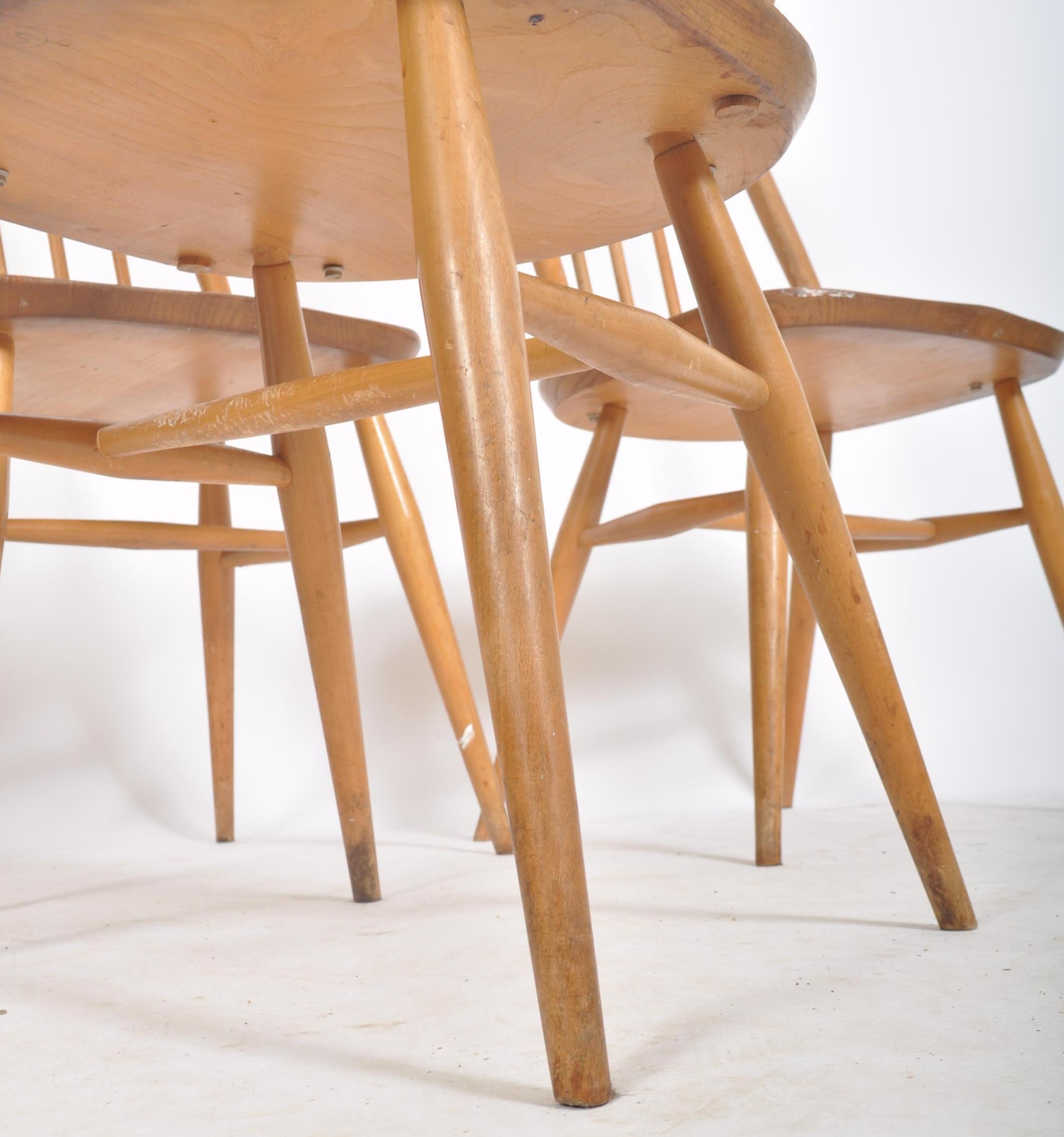 LUCIAN ERCOLANI FOR ERCOL- WINDSOR DINING TABLE & CHAIRS - Image 8 of 12