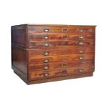 EARLY 20TH CENTURY ARCHITECTS PLAN CHEST OF DRAWERS