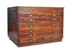 EARLY 20TH CENTURY ARCHITECTS PLAN CHEST OF DRAWERS