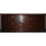 19TH CENTURY MAHOGANY HABERDASHERY SHOP COUNTER - CHEST