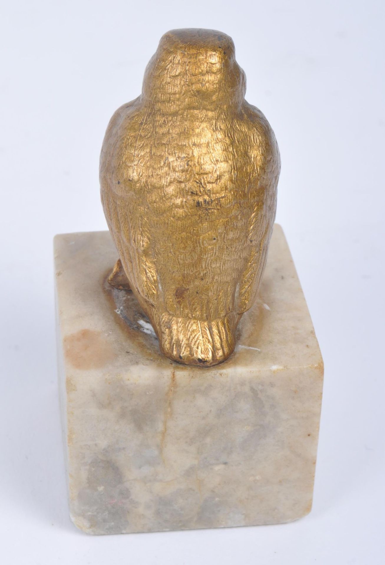 EARLY 20TH CENTURY GILDED BRONZE BIRD - Image 4 of 4