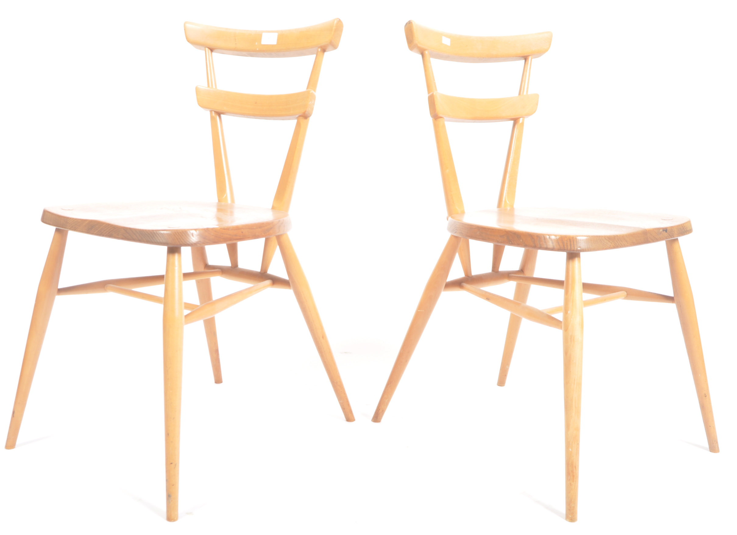 LUCIAN ERCOL FOR ERCOL - DOT - SET OF FOUR STACKING CHAIRS - Image 2 of 7