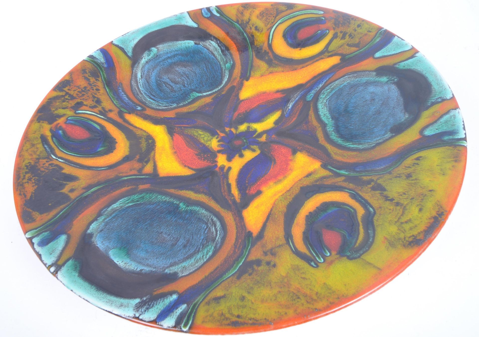 ANITA HARRIS FOR POOLE POTTERY - LARGE CHARGER PLATE - Bild 4 aus 6