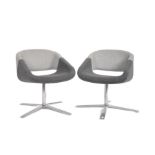 ORANGE BOX - PAIR OF CONTEMPORARY DESIGNER CHAIRS