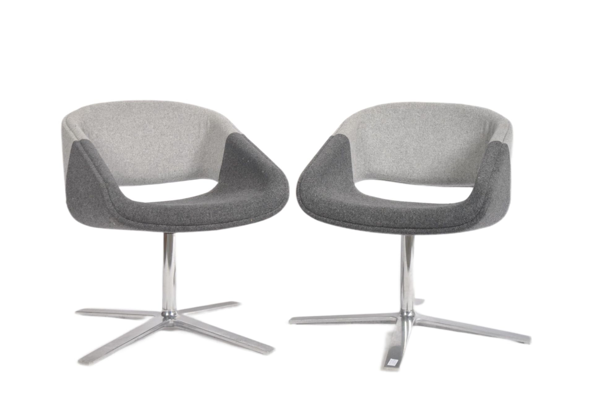 ORANGE BOX - PAIR OF CONTEMPORARY DESIGNER CHAIRS