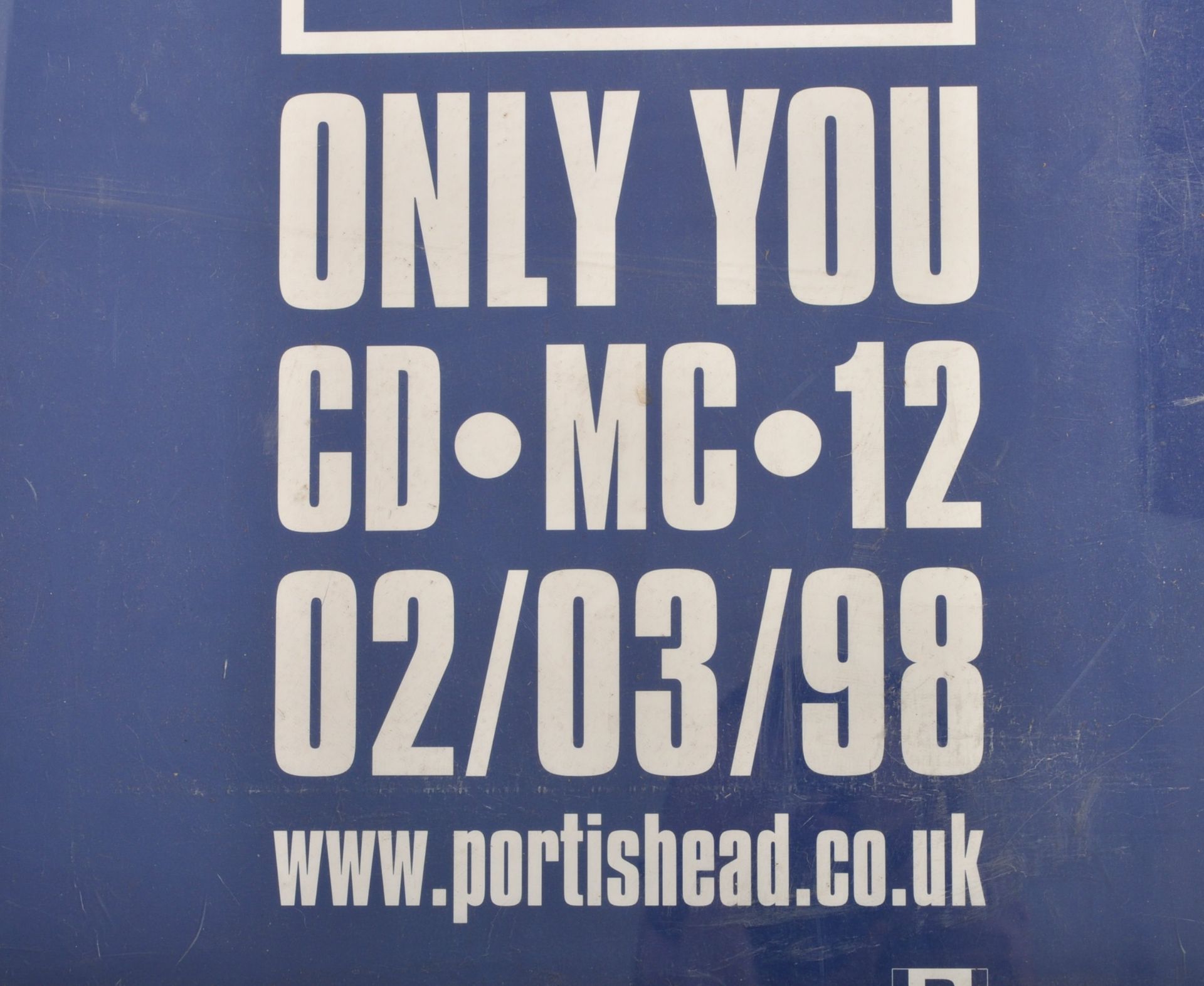 1990s MUSIC ADVERTISING POSTER FOR PORTISHEAD ONLY YOU - Image 3 of 4