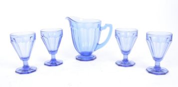 VAL ST LAMBERT BELGIAN GLASS LEMONADE SET