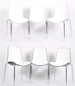 CONNECTION - SET OF SIX CONTEMPORARY DESIGNER DINING CHAIRS