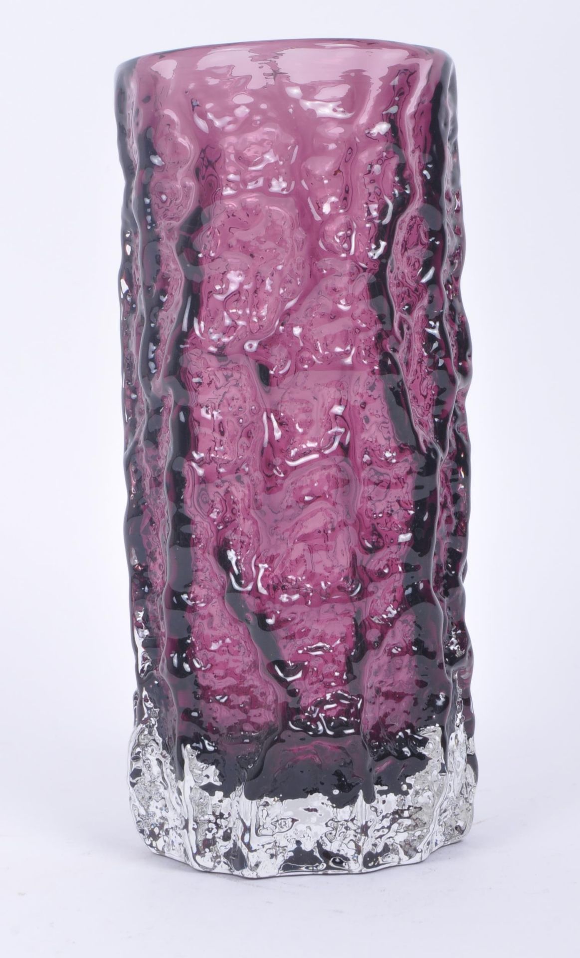 GEOFFREY BAXTER WHITEFRIARS AMETHYST BARK VASE - Image 2 of 5