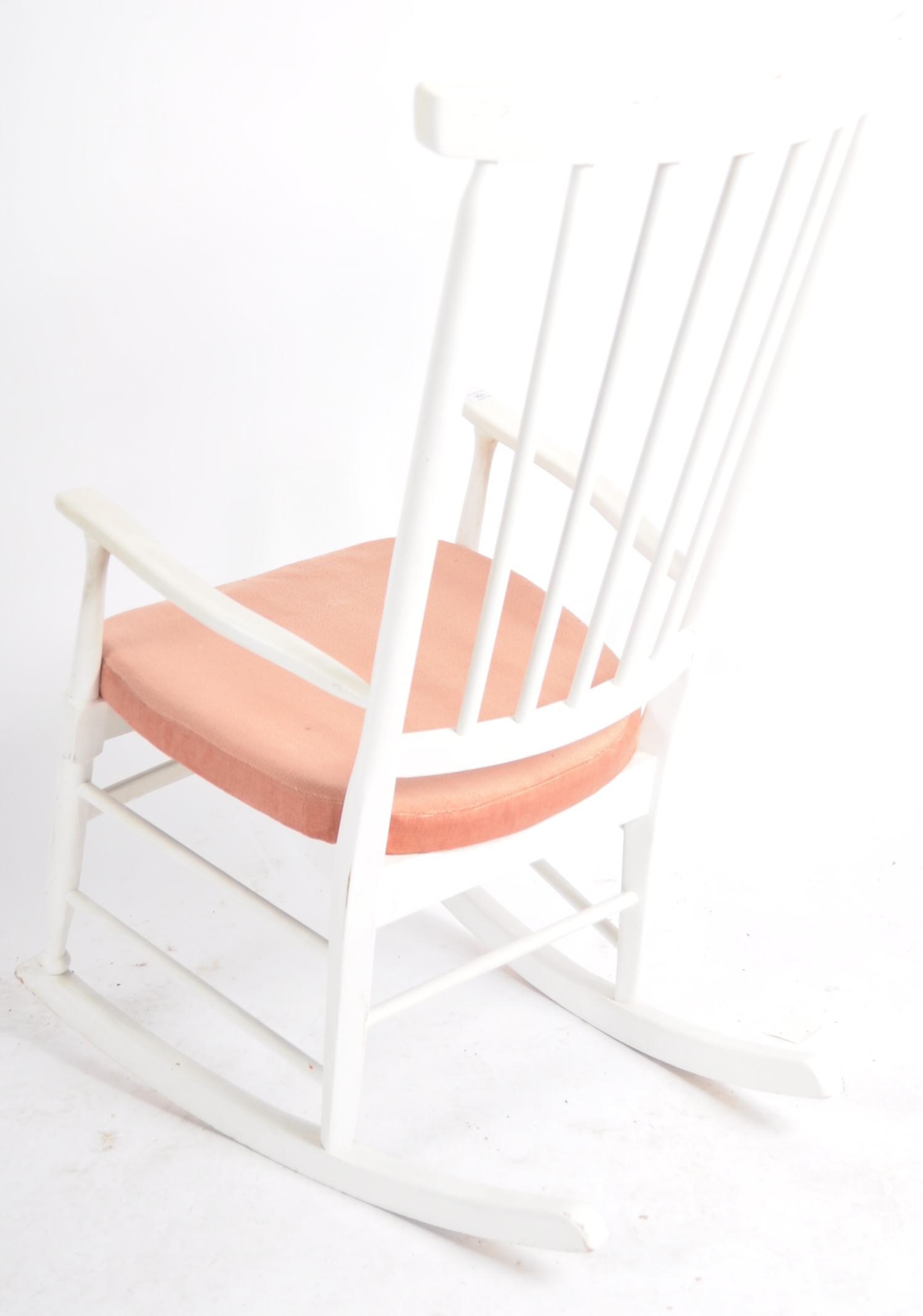 20TH CENTURY SWEDISH INFLUENCED ROCKING CHAIR - Image 4 of 4