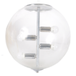 LARGE CONTEMPORARY GLOBE GLASS HANGING CEILING LIGHT