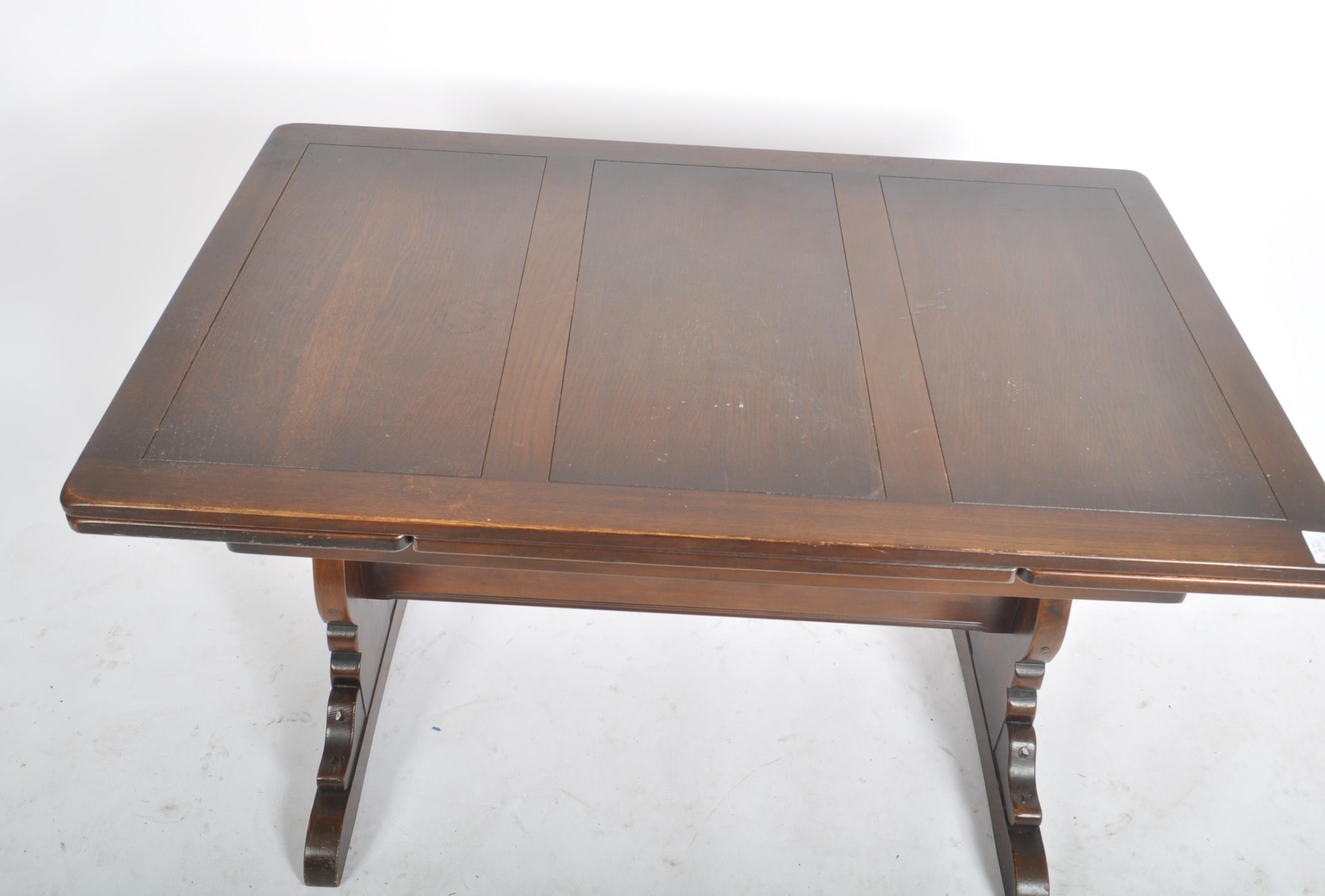 ERCOL - MID CENTURY DINING TABLE AND SIX DINING CHAIRS - Image 3 of 13