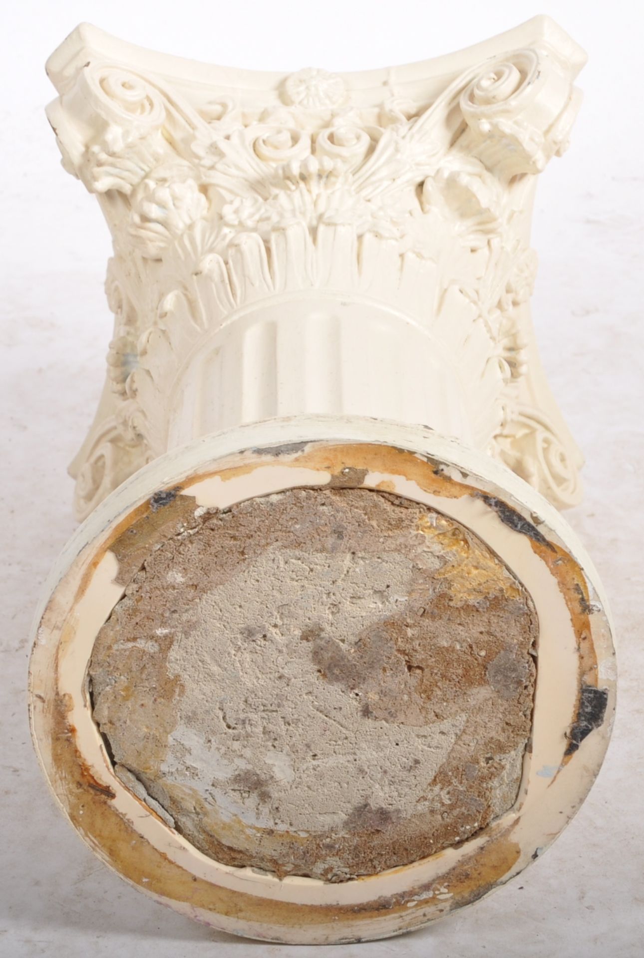 ROMAN STYLE PLASTER CORINTHIAN COLUMN BUST STAND - Bild 4 aus 4