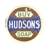 HUDSON SOAP - VINTAGE POINT OF SALE ADVERTISING SIGN