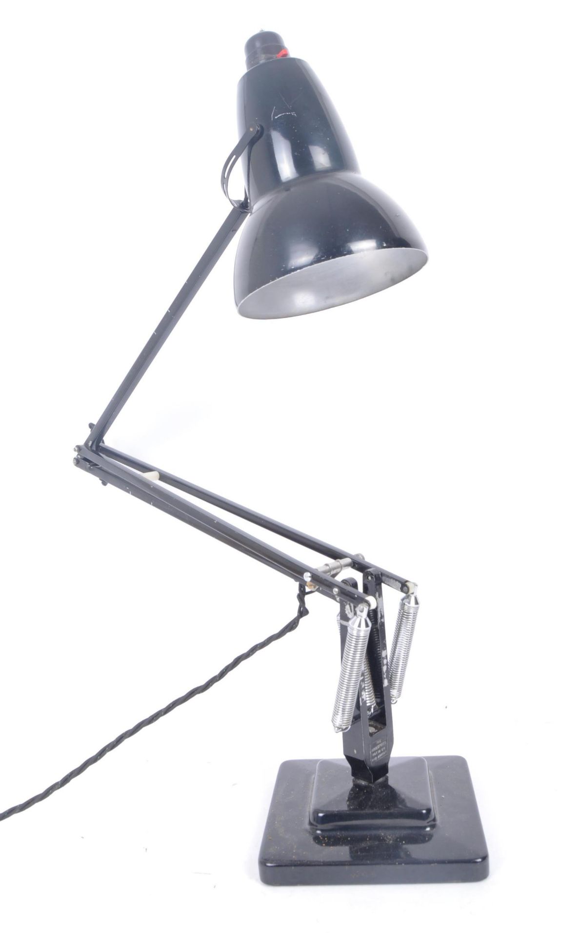 HERBERT TERRY - MIDCENTURY BLACK ANGLEPOISE DESK LAMP - Image 2 of 8