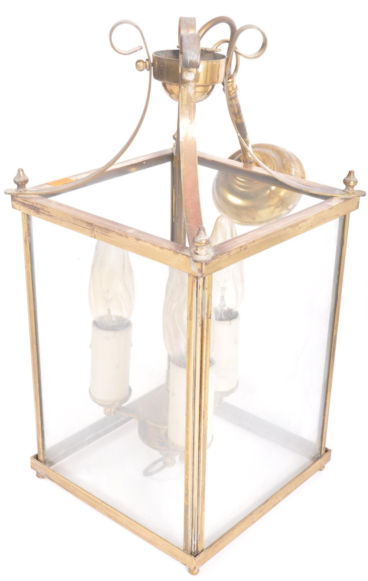 MATCHING SET OF FOUR GEORGIAN STYLE BRASS LANTERNS - Image 5 of 6