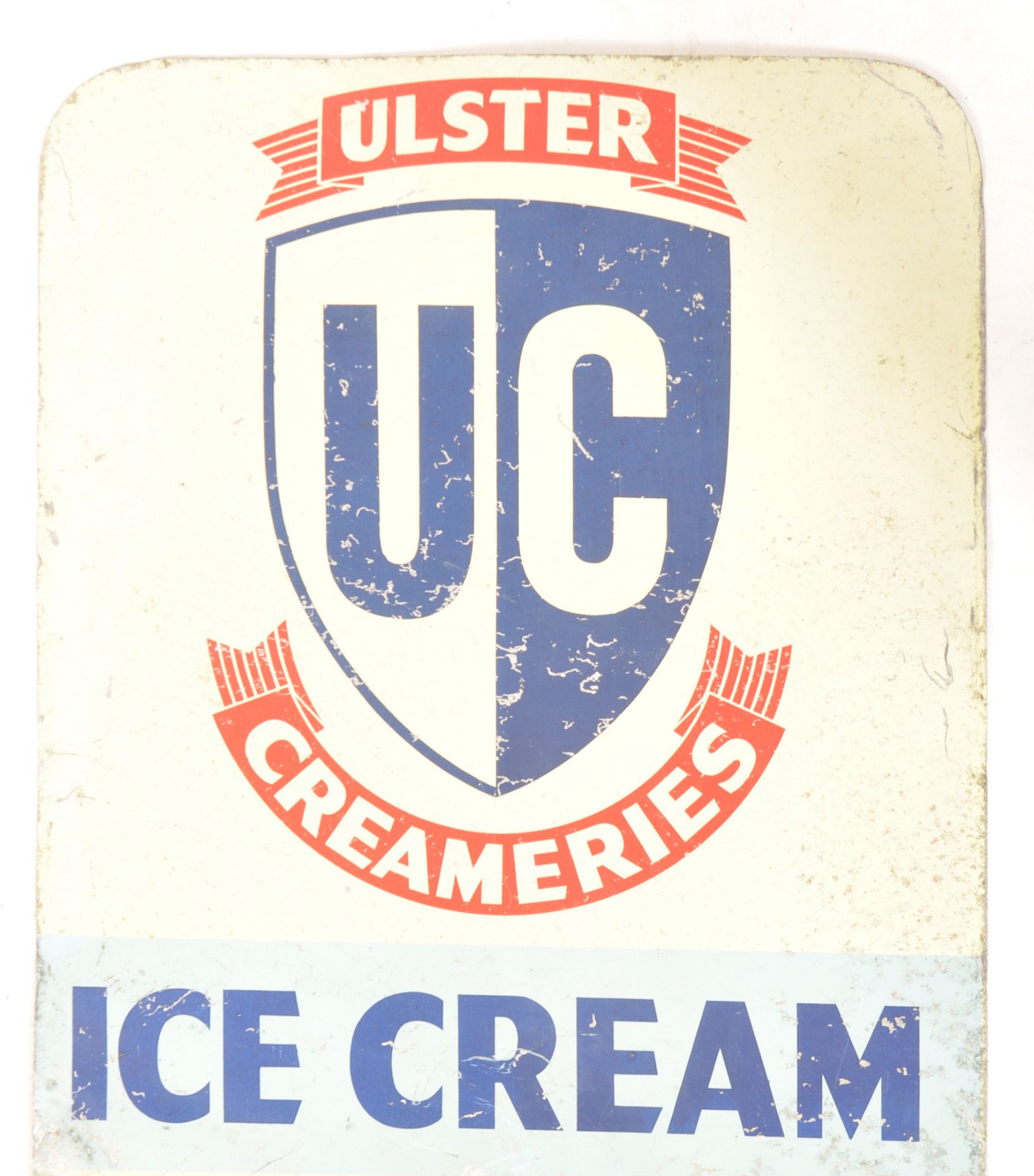 ULSTER CREAMERIES ICE CREAMS - RETRO ADVERTISING SHOP SIGN - Image 4 of 4