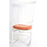 20TH CENTURY SWEDISH INFLUENCED ROCKING CHAIR