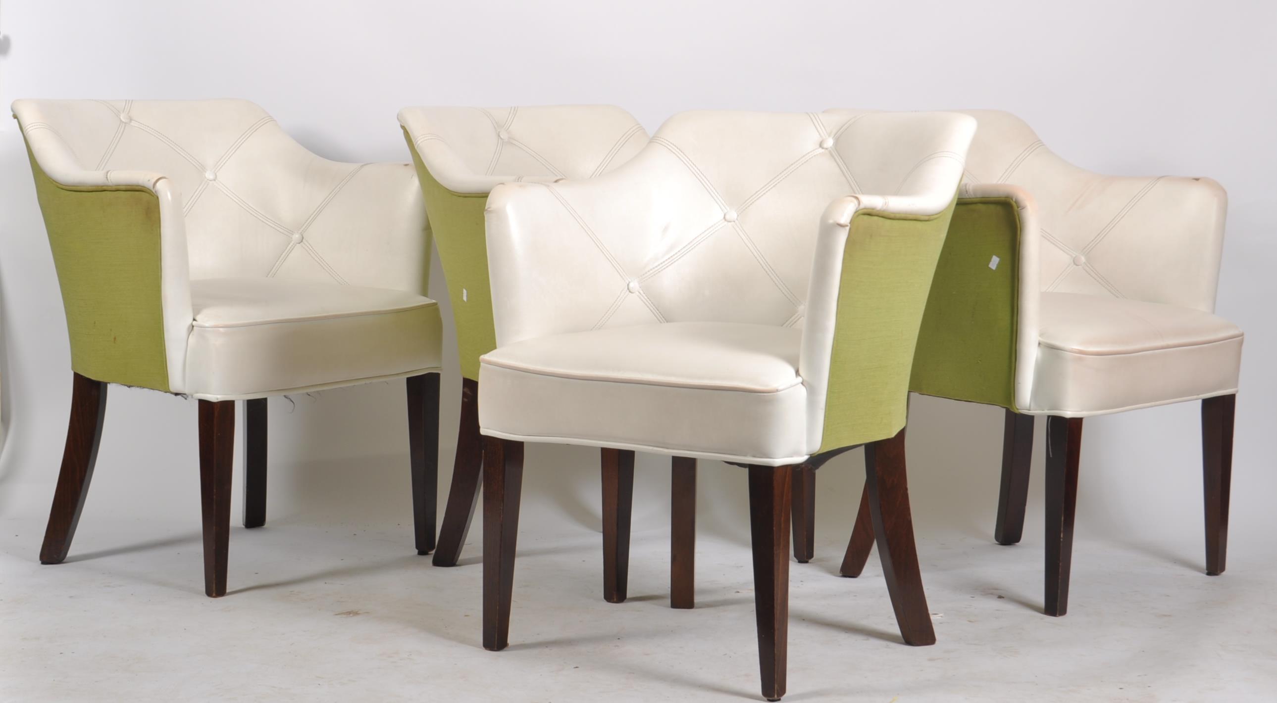 SET OF FOUR CONTEMPORARY DINING / SIDE CHAIRS