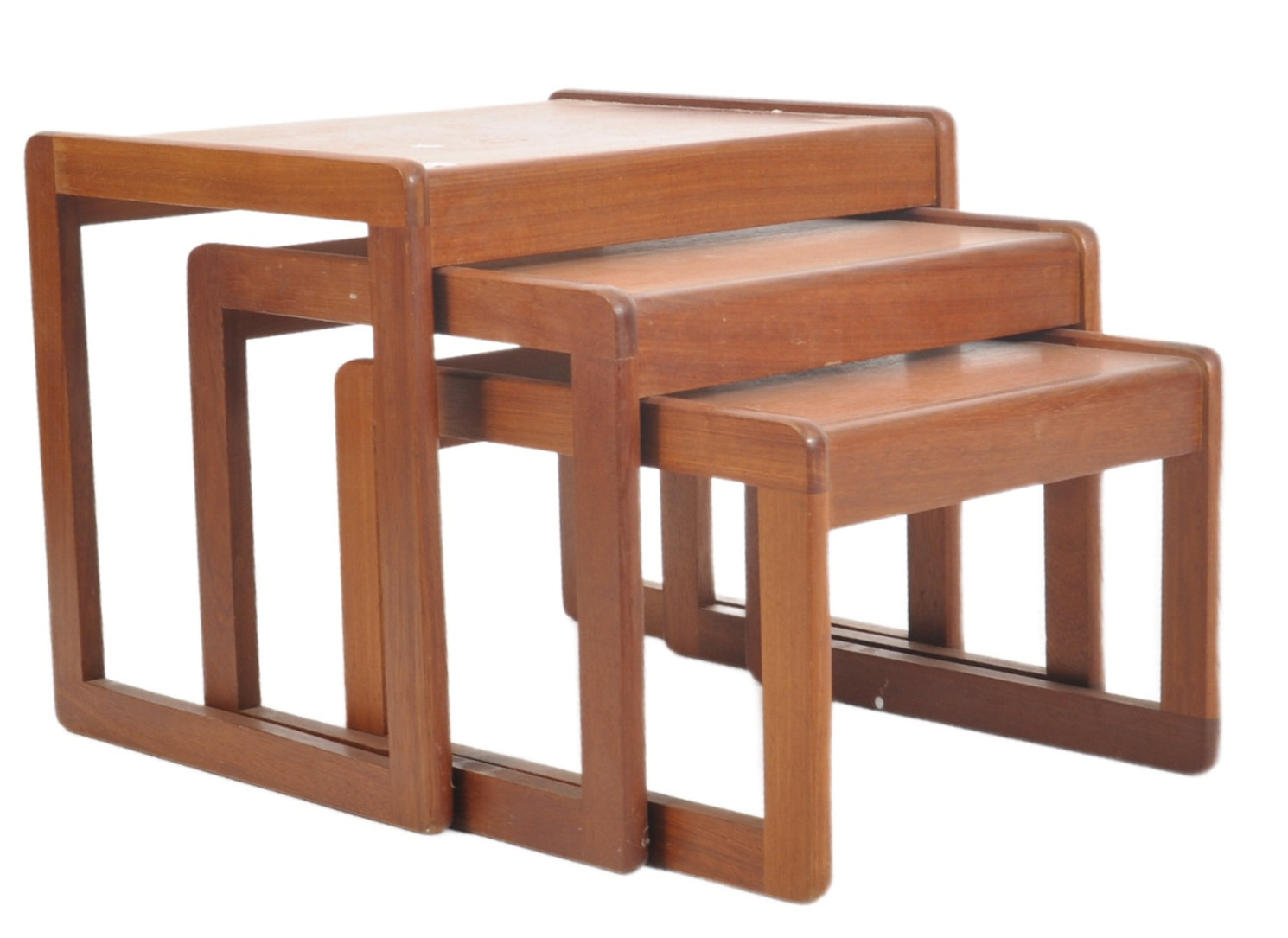 SUNELM - 1970s TEAK NEST OF TABLES