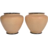 ROYAL DOULTON - LARGE PAIR OF SLATERS GARDEN PLANTERS