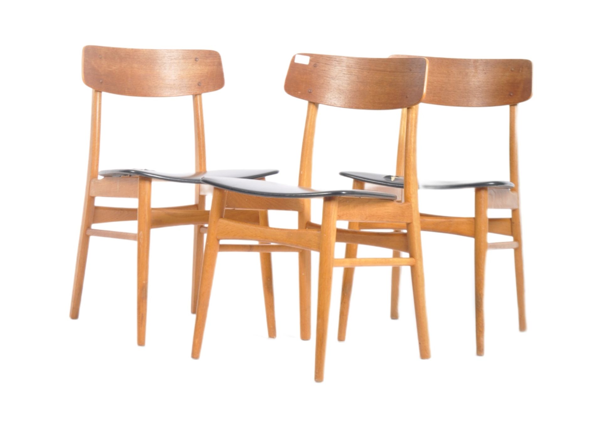 MATCHING SET OF THREE 20TH CENTURY DANISH DINING CHAIRS