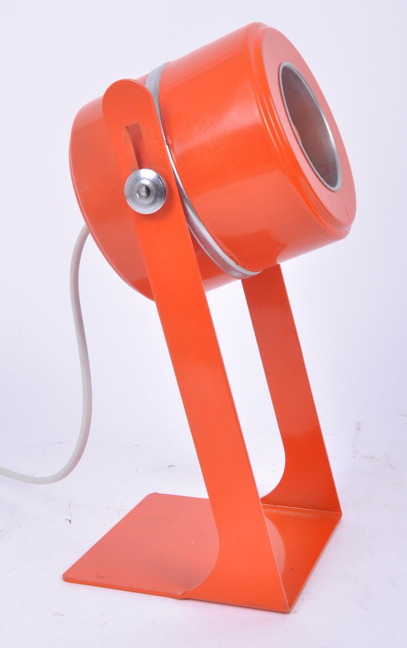 FLP 1970's ORANGE EYEBALL TABLE LAMP - Image 2 of 5