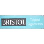 BRISTOL TIPPED CIGARETTES - MID CENTURY ENAMEL SIGN