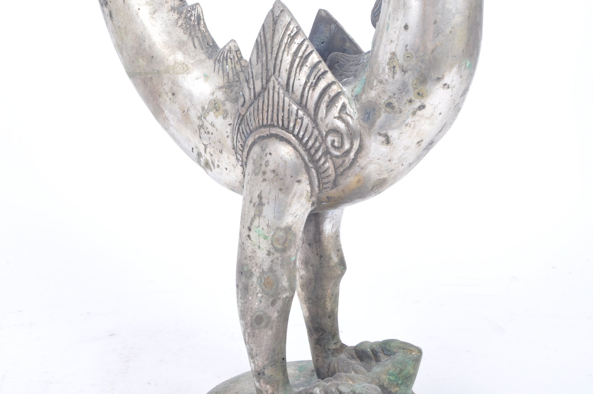 EARLY 20TH CENTURY ASIAN SILVERPLATED CANDLESTICK - Image 8 of 9