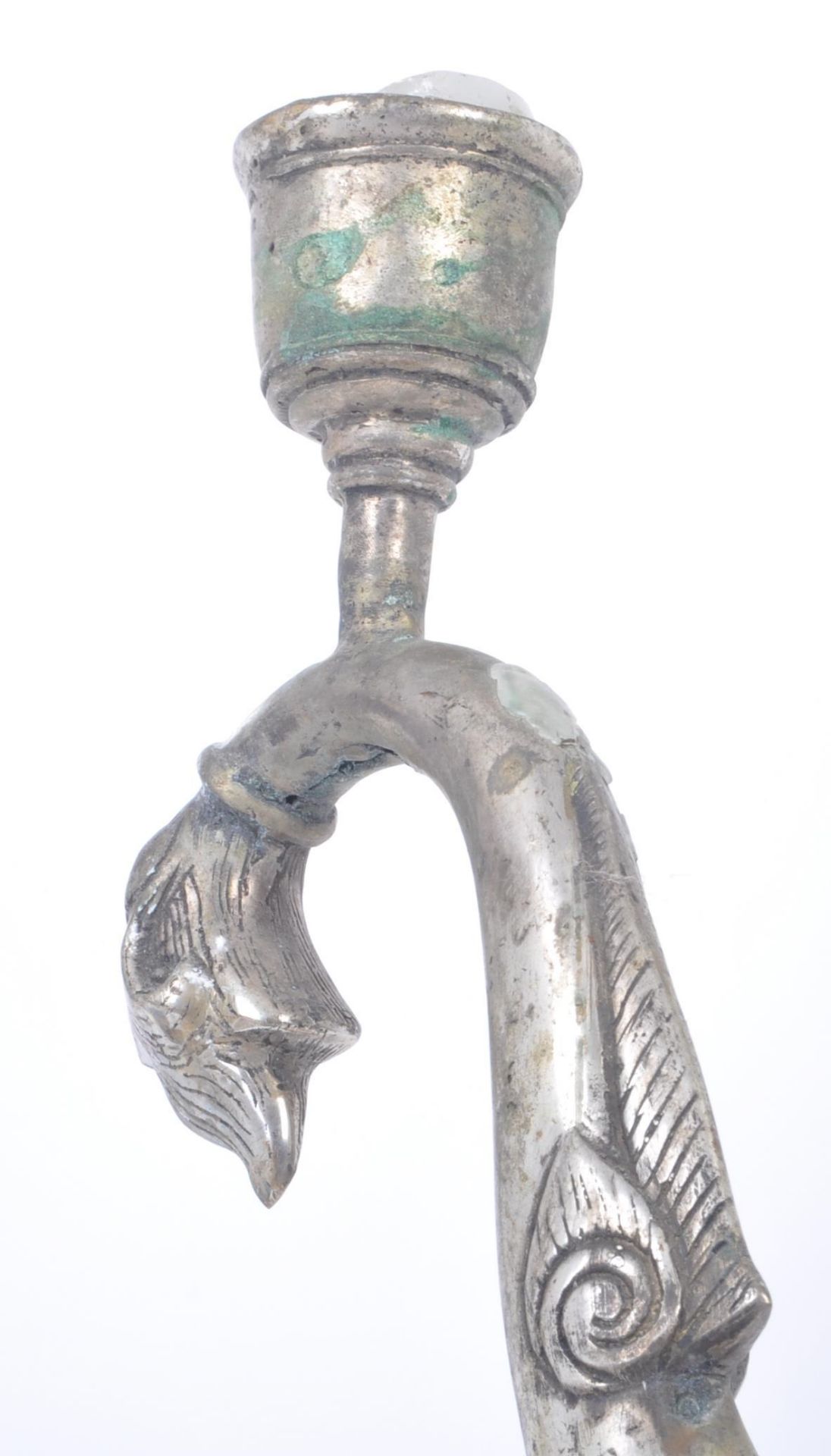 EARLY 20TH CENTURY ASIAN SILVERPLATED CANDLESTICK - Bild 9 aus 9