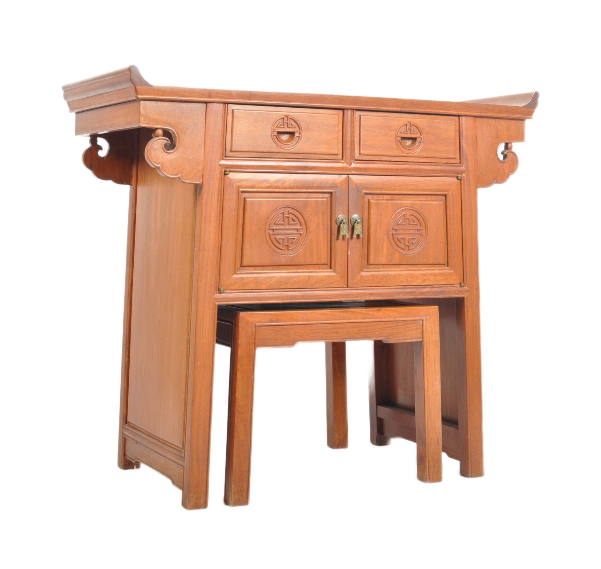 20TH CENTURY CHINESE HARDWOOD ALTAR TABLE