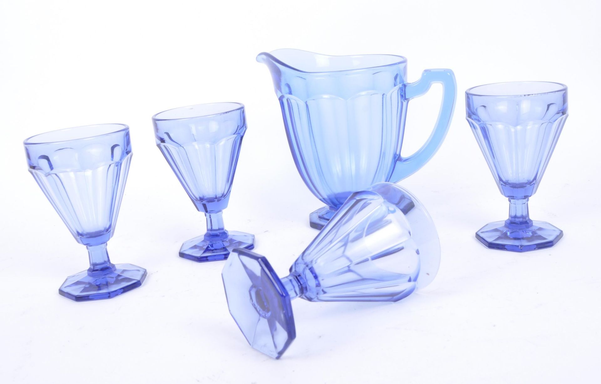 VAL ST LAMBERT BELGIAN GLASS LEMONADE SET - Bild 2 aus 8