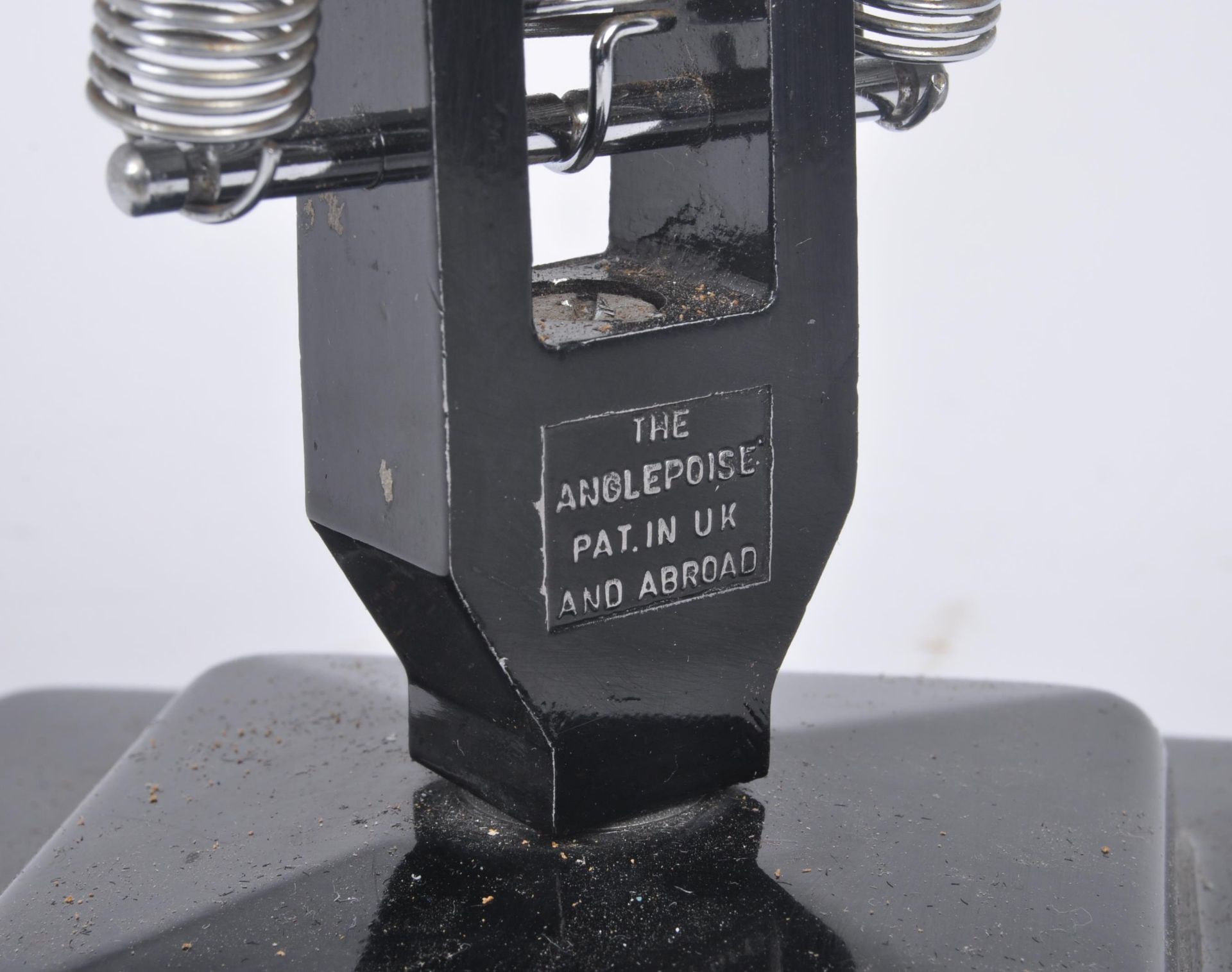 HERBERT TERRY - MIDCENTURY BLACK ANGLEPOISE DESK LAMP - Image 6 of 8