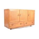 ERCOL MODEL 366 BEECH AND ELM SIDEBOARD