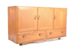 ERCOL MODEL 366 BEECH AND ELM SIDEBOARD