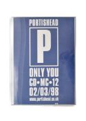 1990s MUSIC ADVERTISING POSTER FOR PORTISHEAD ONLY YOU