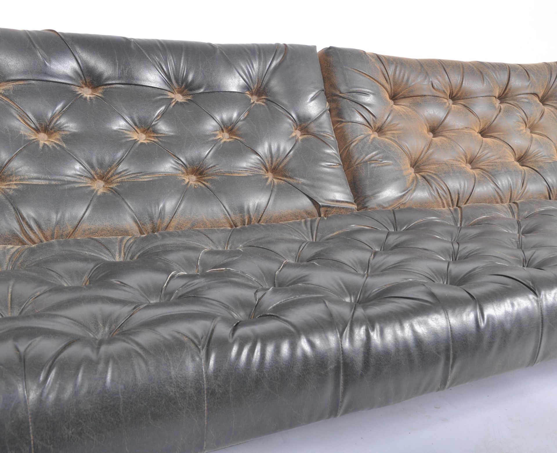 HEALS OF LONDON 40 WINKS LEATHER SOFA SETTEE DAY BED - Bild 2 aus 6