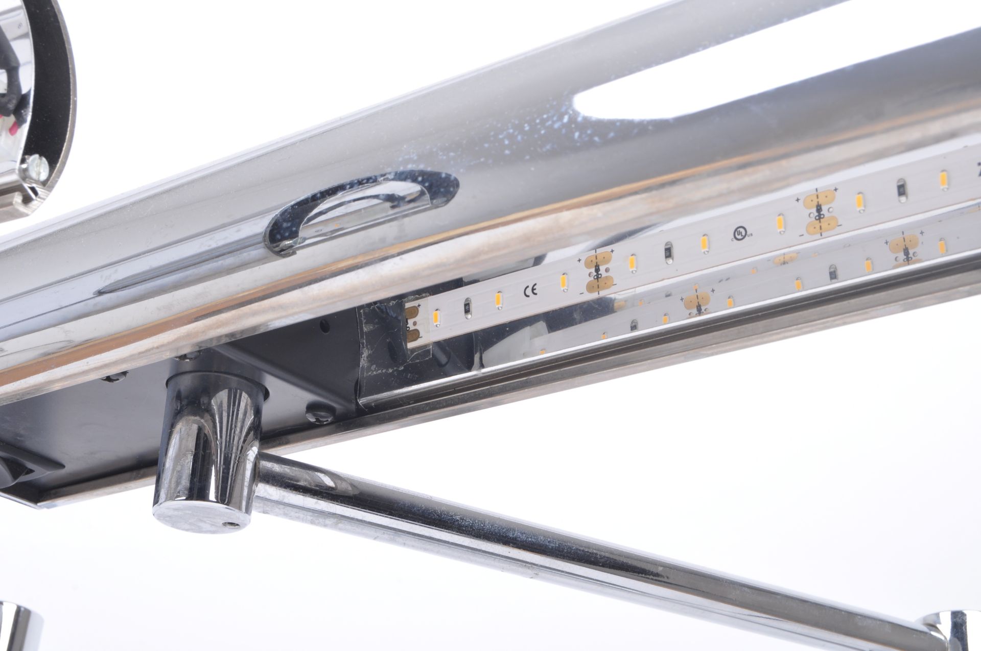 TASO DESIGN - PAIR OF CHROMED SWING ARM DESK LAMPS - Image 5 of 8